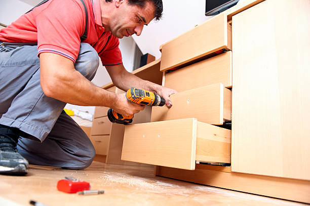 Assembling furniture with using tools